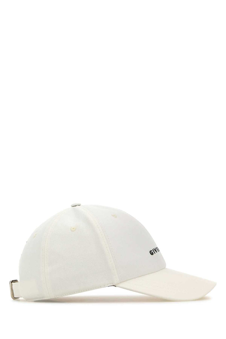 Givenchy Men White Cotton Blend Baseball Cap