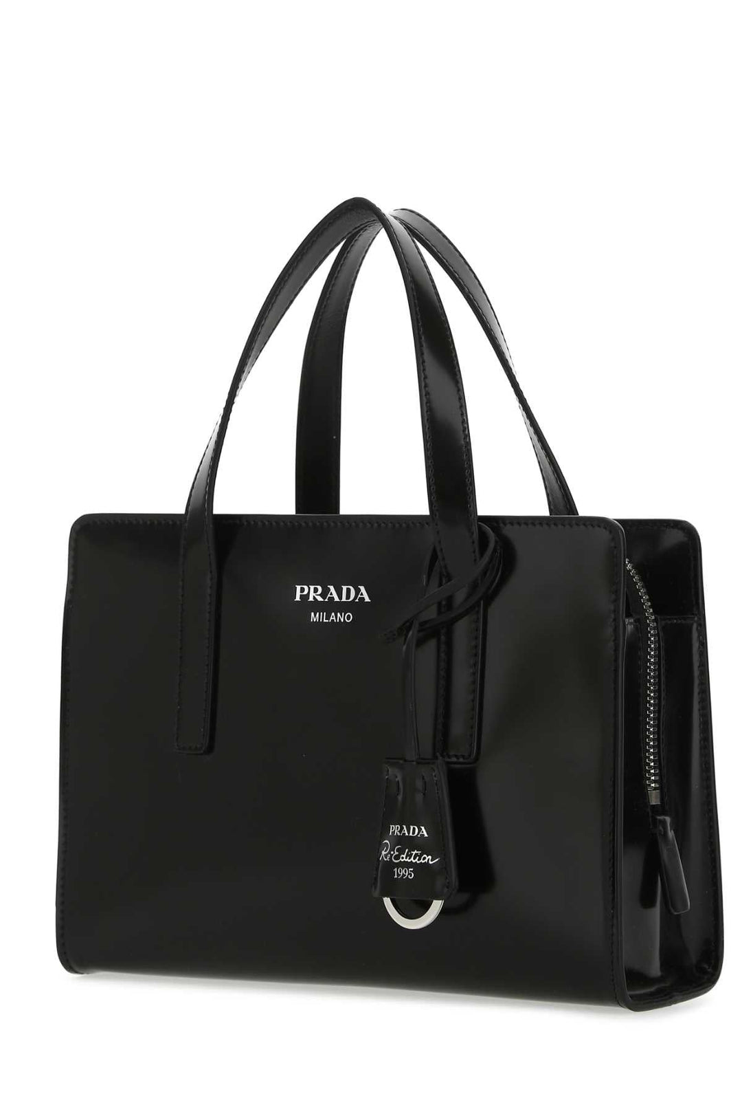 Prada Women Black Leather Re-Edition 1995 Handbag