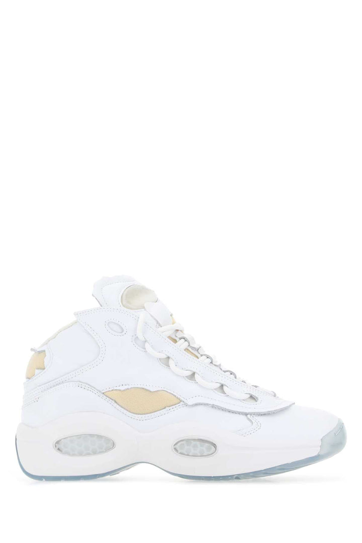 Maison Margiela Unisex White Leather Project 0 Tq Memory Of Sneakers