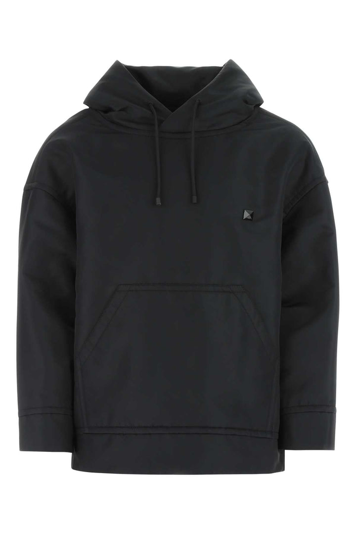 Valentino Garavani Men Black Nylon Sweatshirt