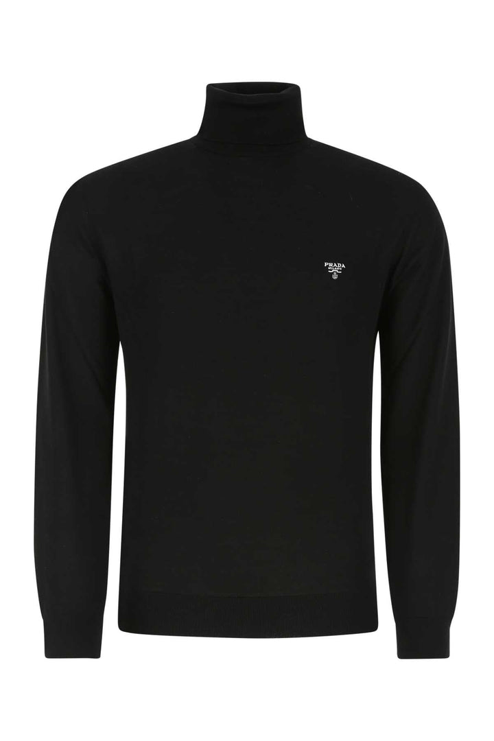 Prada Men Black Wool Sweater