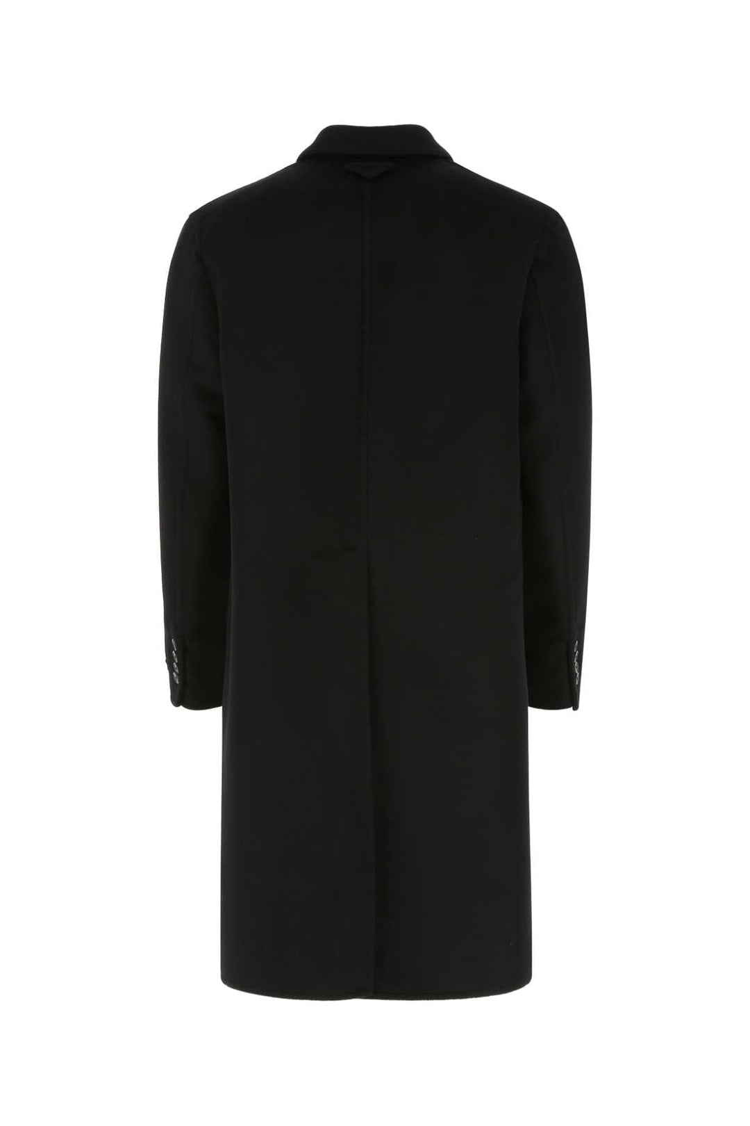 Prada Men Black Wool Blend Coat