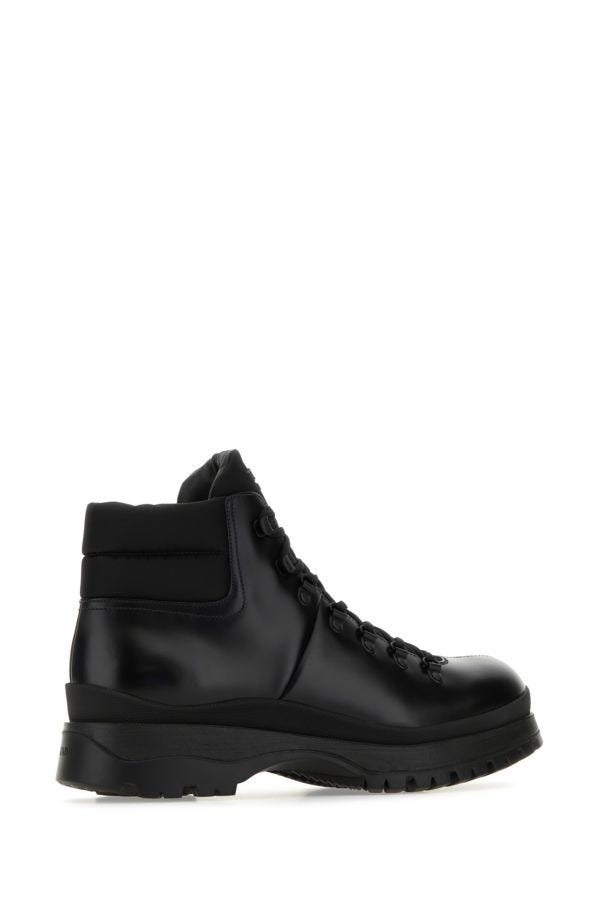 Prada Men Re-Nylon And Leather Brixxen Ankle Boots
