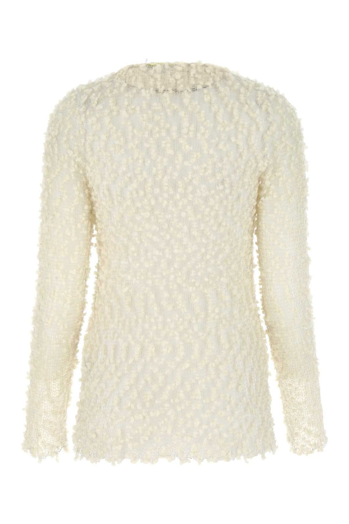 Jil Sander Women Ivory Mesh Top