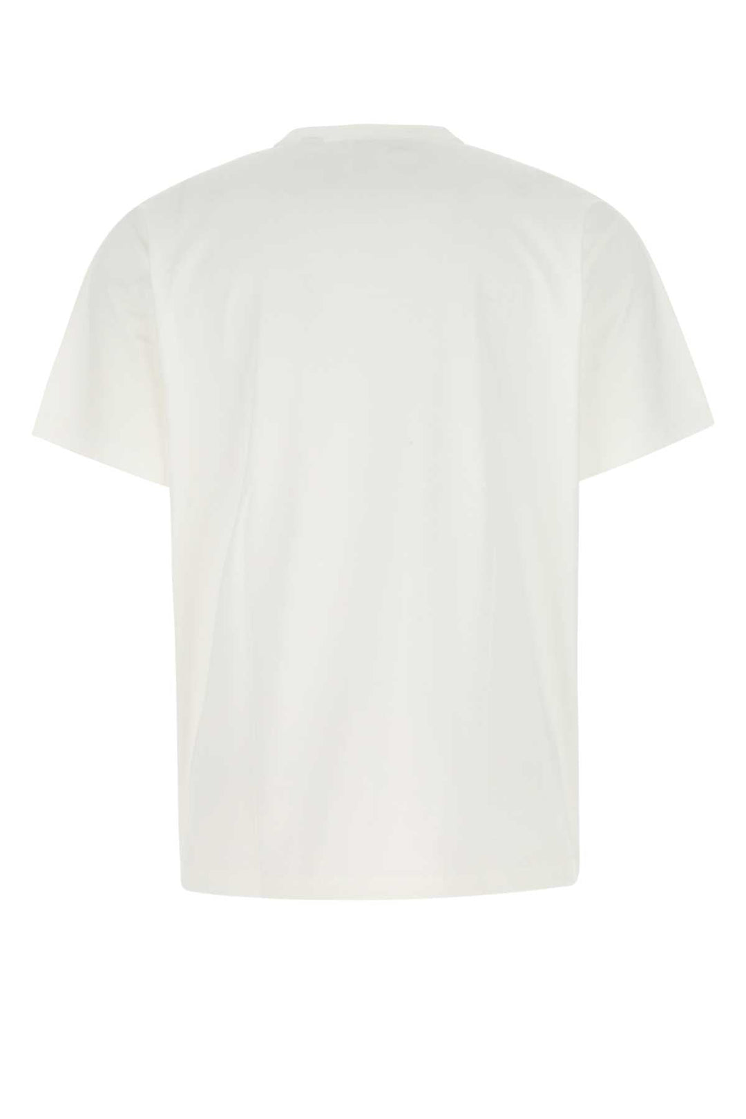 Burberry Men White Cotton T-Shirt