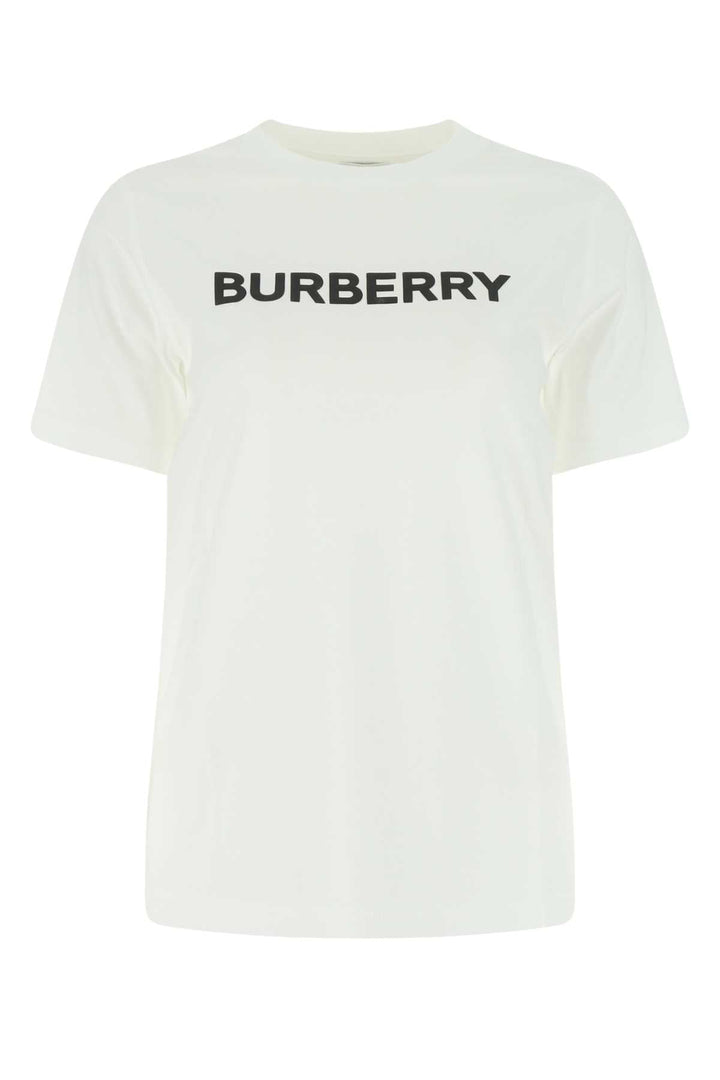 Burberry Women White Cotton T-Shirt