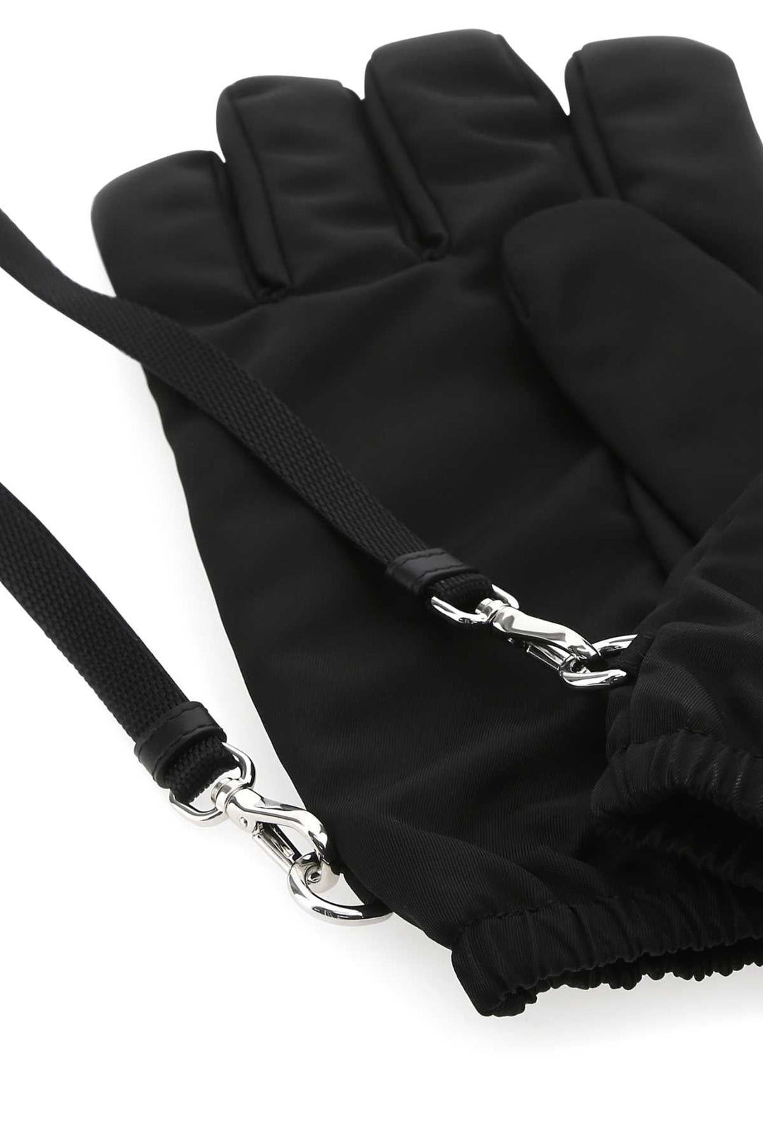 Prada Men Black Re-Nylon Gloves