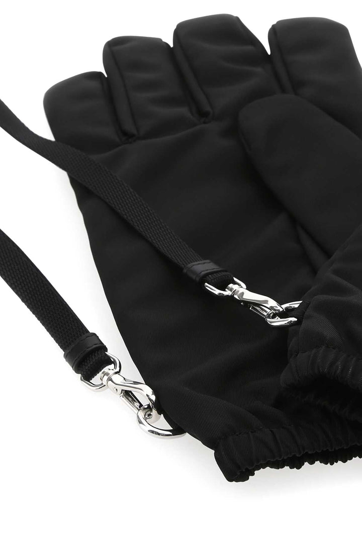 Prada Men Black Re-Nylon Gloves