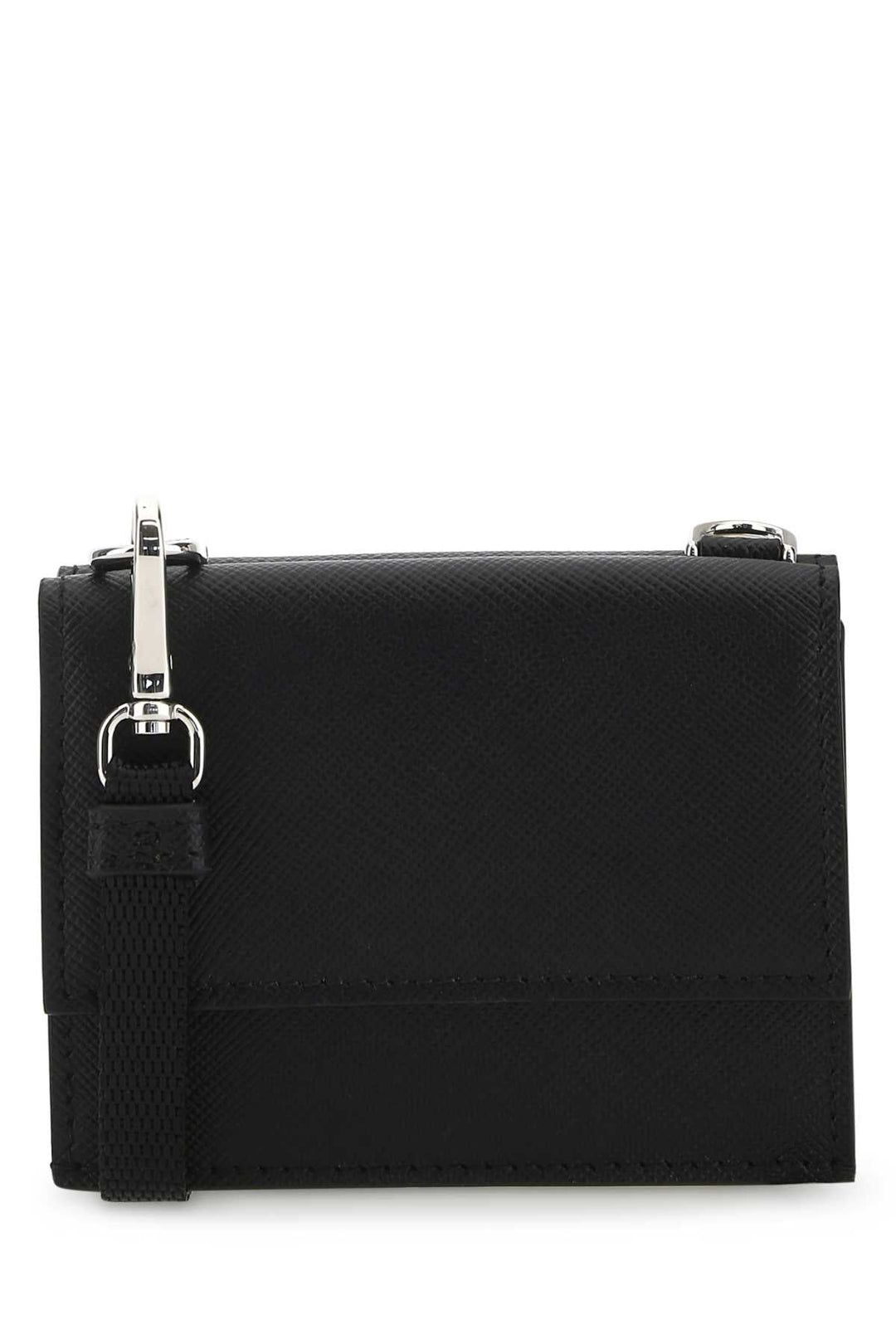 Prada Men Black Leather Cardholder
