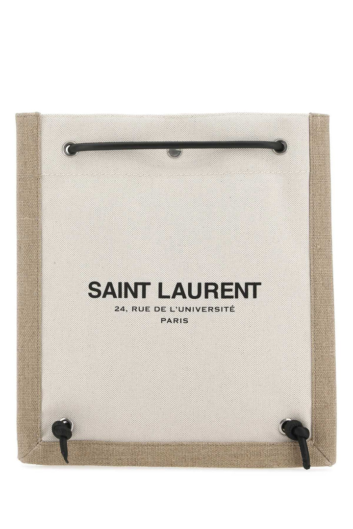 Saint Laurent Men Two-Tone Canvas Universite Crossbody Bag