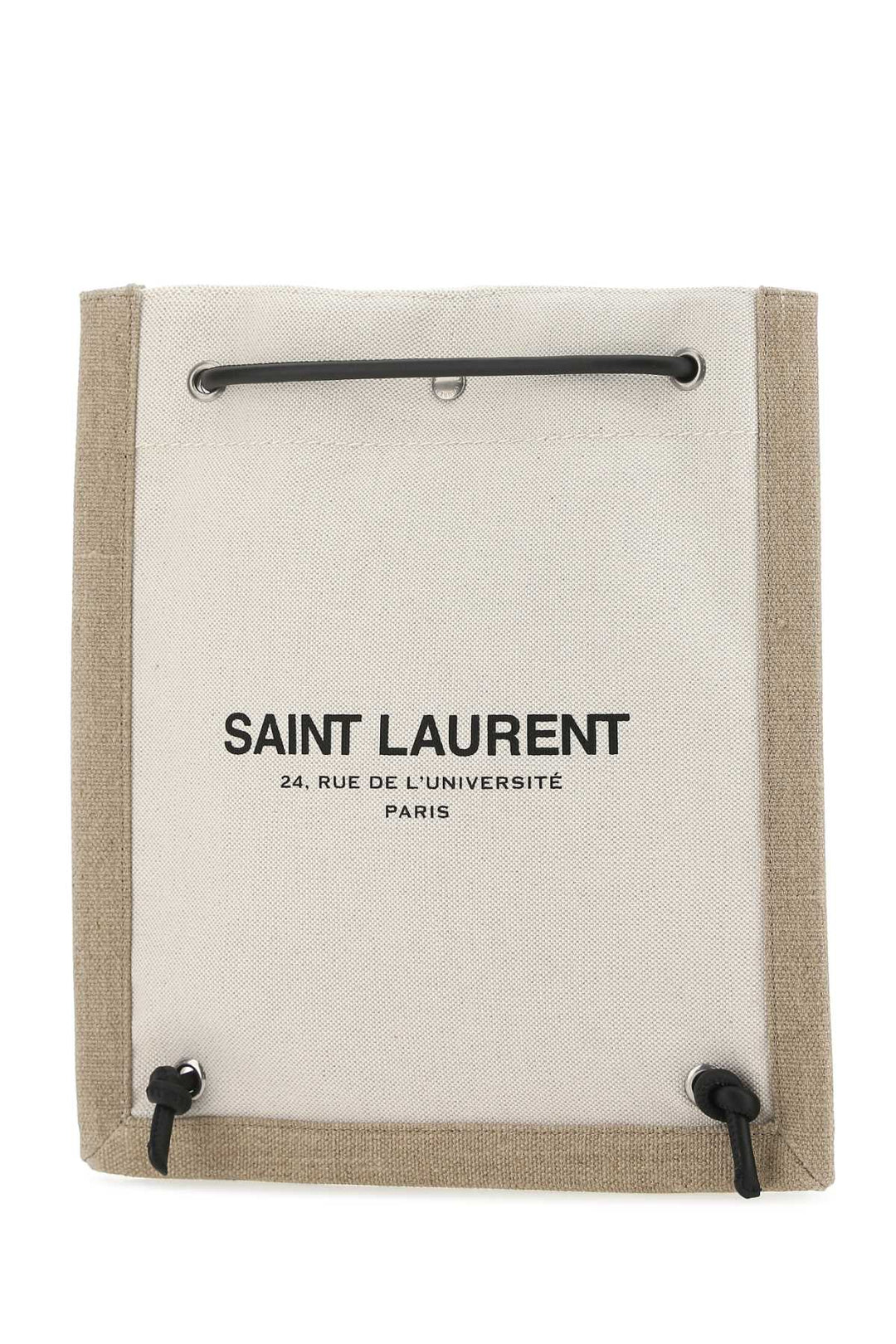 Saint Laurent Men Two-Tone Canvas Universite Crossbody Bag