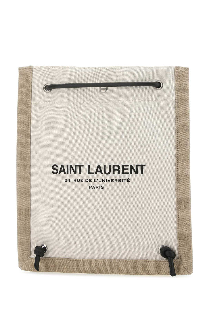 Saint Laurent Men Two-Tone Canvas Universite Crossbody Bag