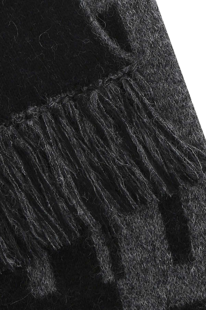 Saint Laurent Unisex Printed Wool Blend Scarf
