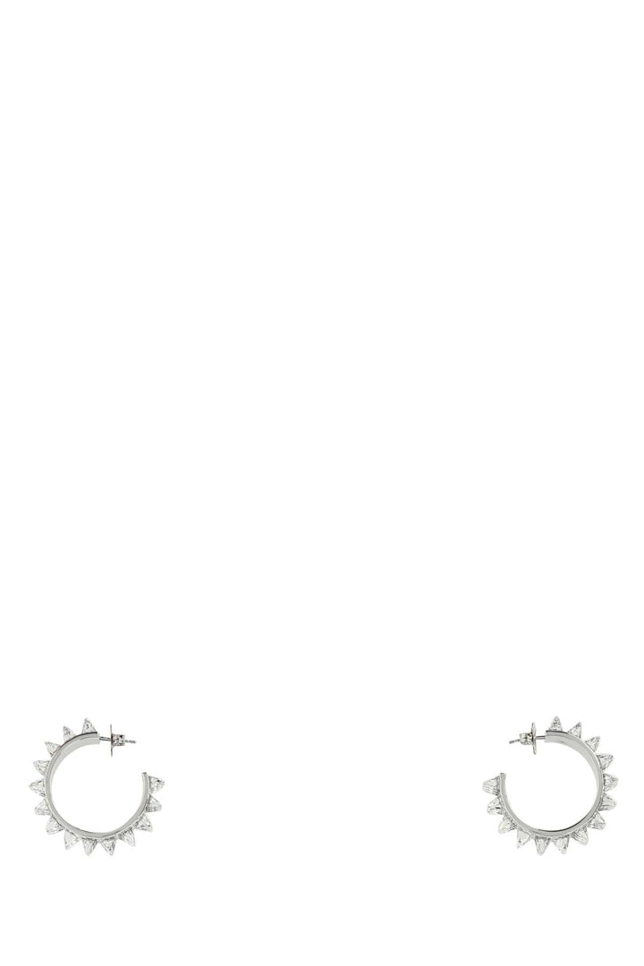 Amina Muaddi Women Embellished Metal Big Karma Earrings