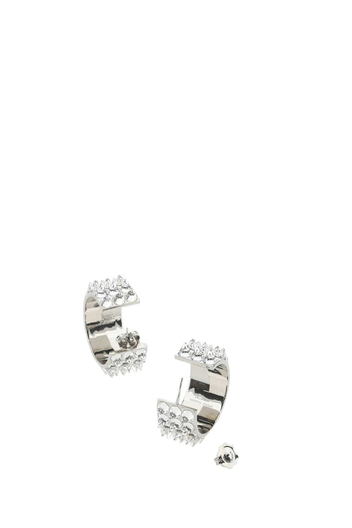 Amina Muaddi Women Embellished Metal Big Karma Earrings