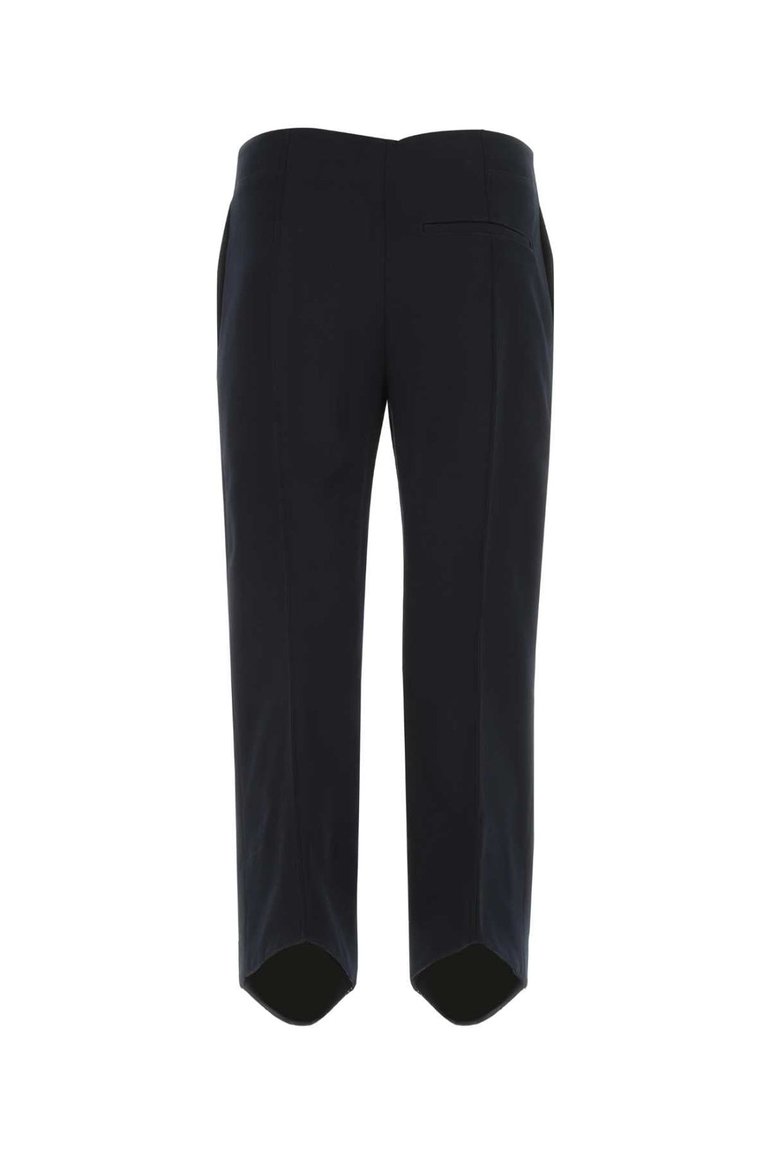 Bottega Veneta Women Midnight Blue Cotton Cropped Cut Pant