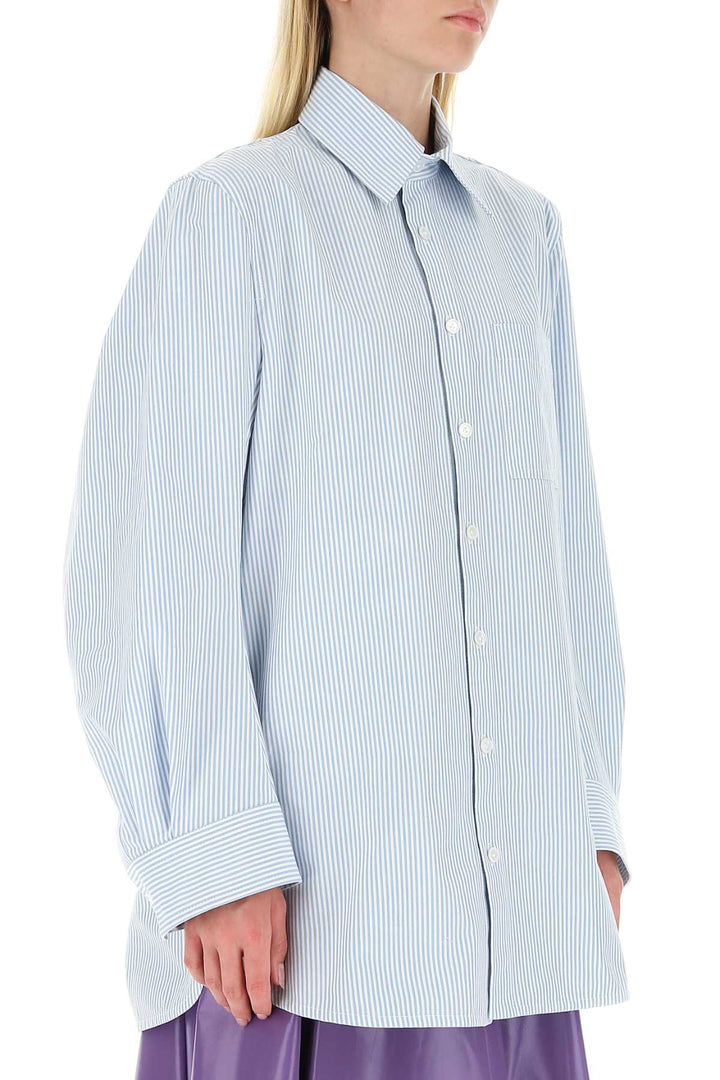 Bottega Veneta Women Embroidered Cotton Oversize Shirt