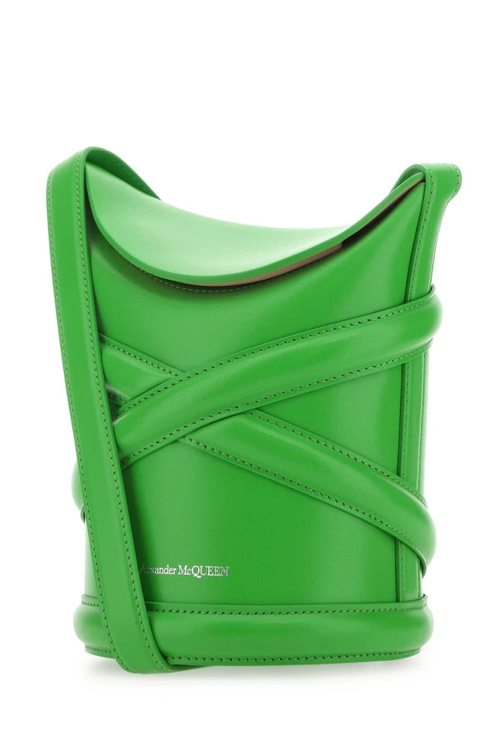 Alexander Mcqueen Women Grass Green The Curve Bucket Hat