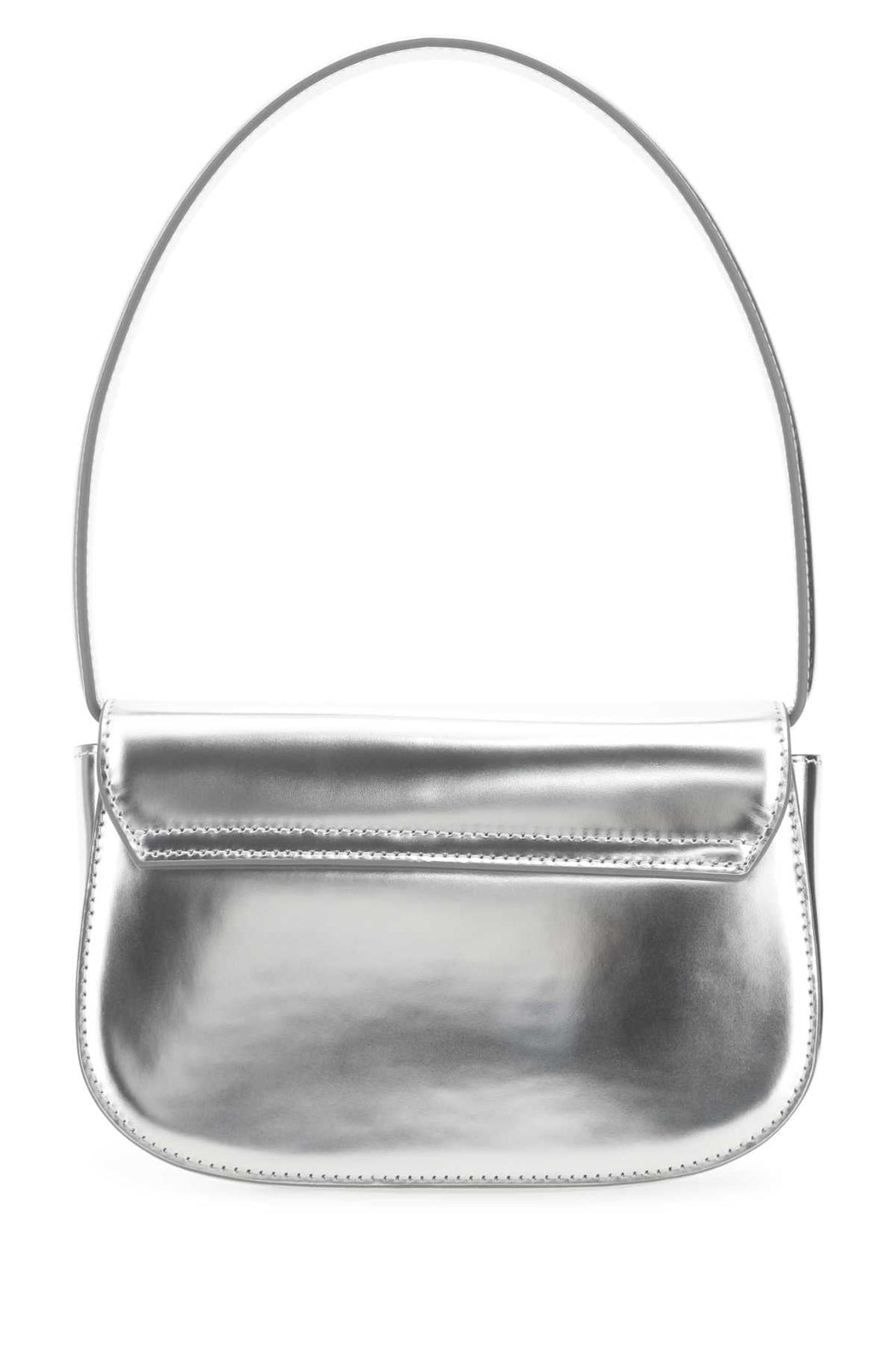 Diesel Women Silver Leather 1Dr Shoulder Bag