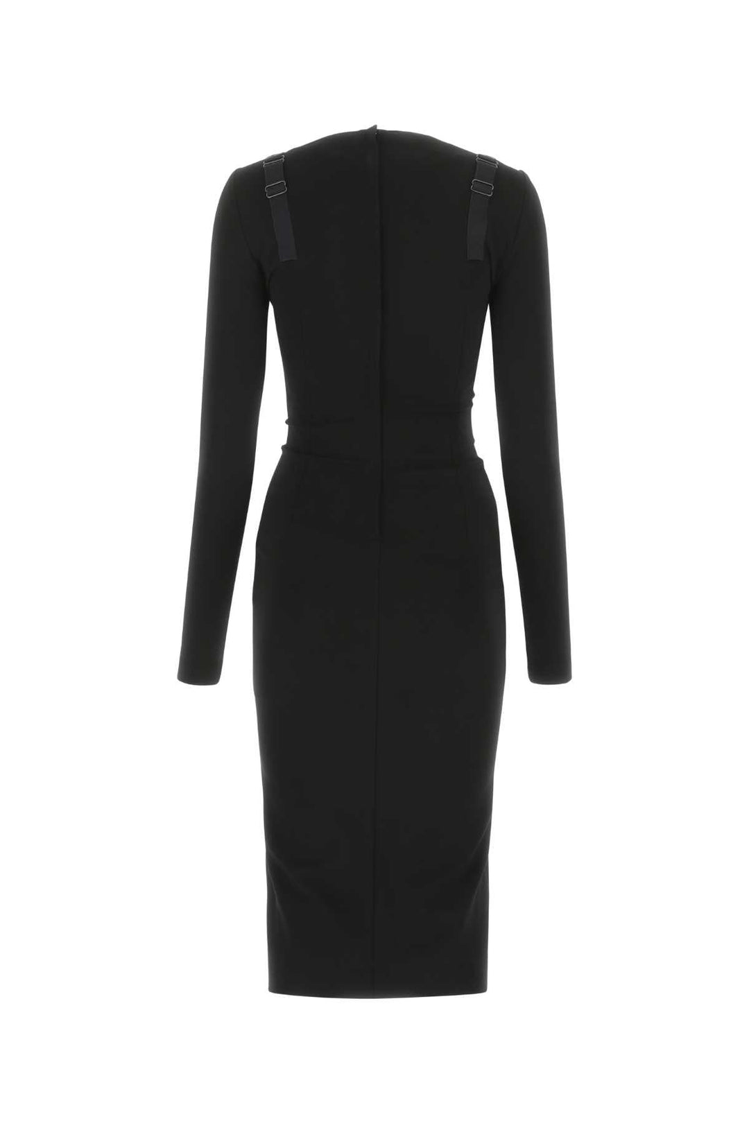Dolce & Gabbana Women Black Stretch Viscose Blend Dress