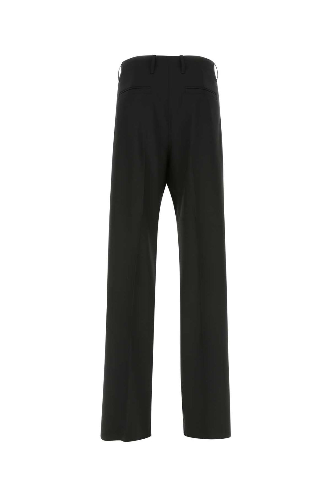 Versace Men Black Stretch Wool Pant
