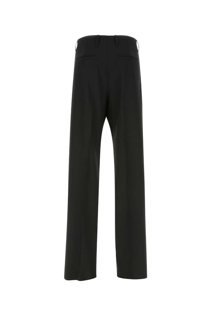 Versace Men Black Stretch Wool Pant