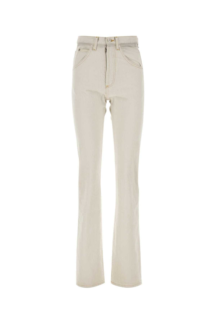 Maison Margiela Women Chalk Denim Jeans