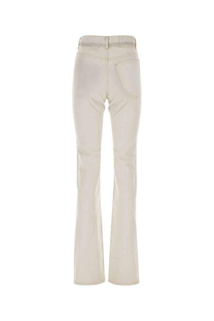 Maison Margiela Women Chalk Denim Jeans