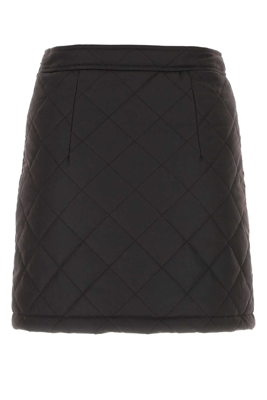 Burberry Women Dark Brow Cotton Mini Skirt