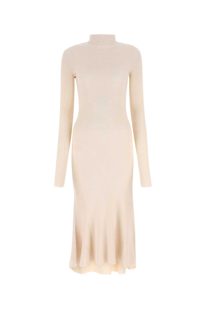 Balenciaga Women Sand Silk Blend Dress