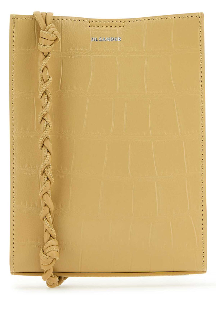 Jil Sander Women Beige Leather Small Tangle Shoulder Bag