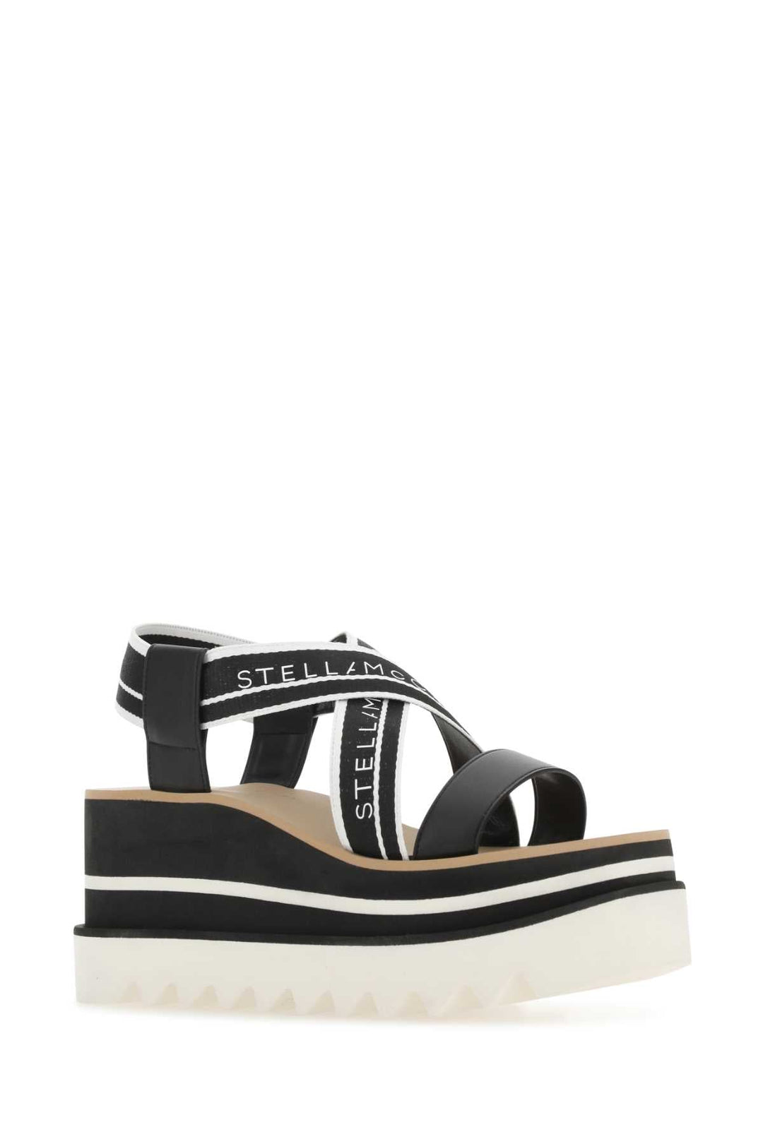 Stella Mccartney Women Two-Tone Fabric Sneak Elyse Sandals