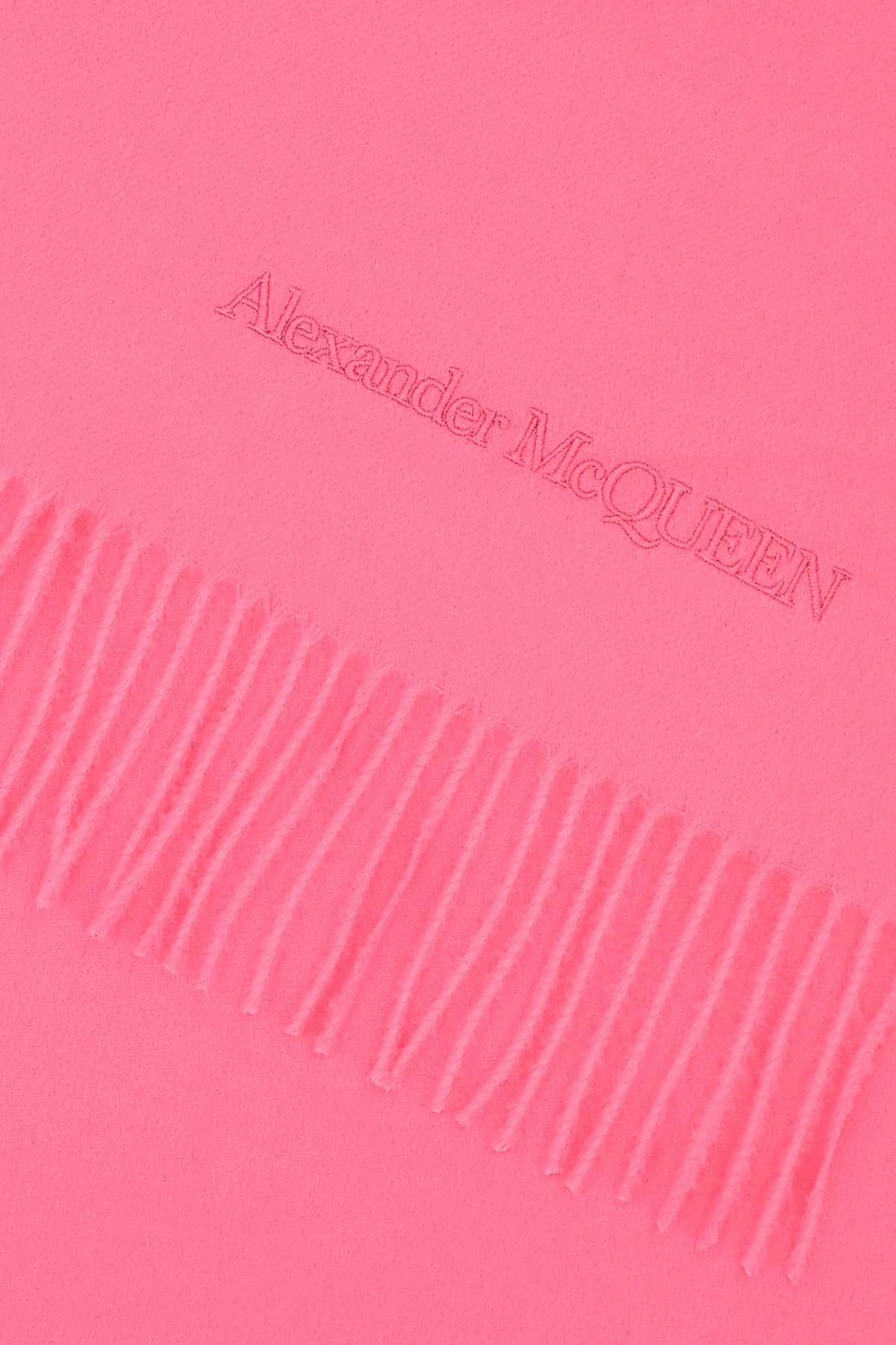 Alexander Mcqueen Women Pink Cashmere Blend Scarf