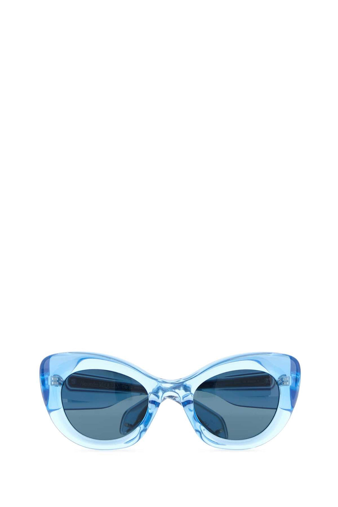 Alexander Mcqueen Women Light-Blue Acetate The Curve Sunglasses