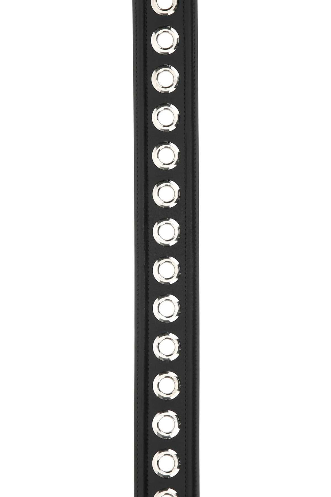 Alexander Mcqueen Women Black Leather Belt