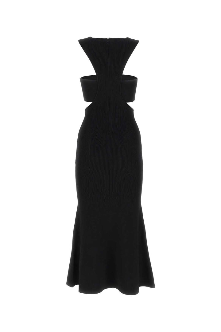 Alexander Mcqueen Women Black Viscose Blend Dress