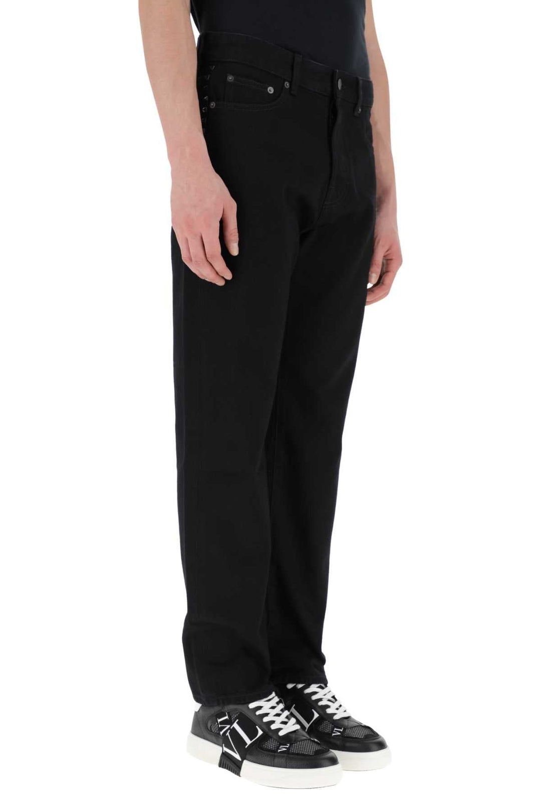 Valentino Garavani Men Black Denim Jeans