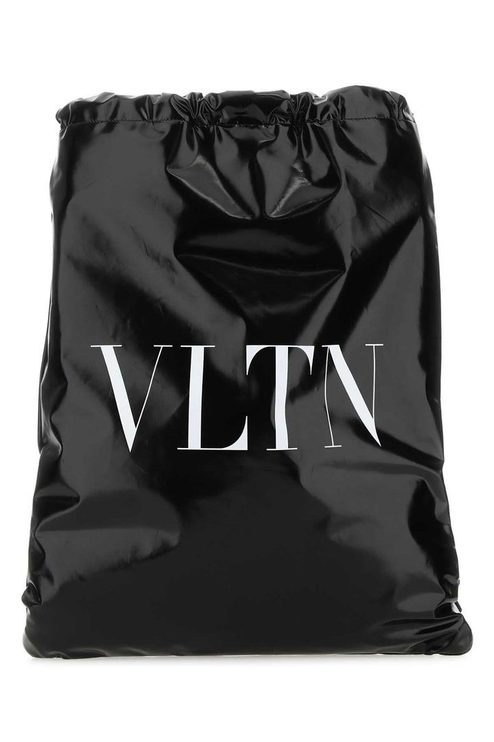 Valentino Garavani Men Black Leather Vltn Sack