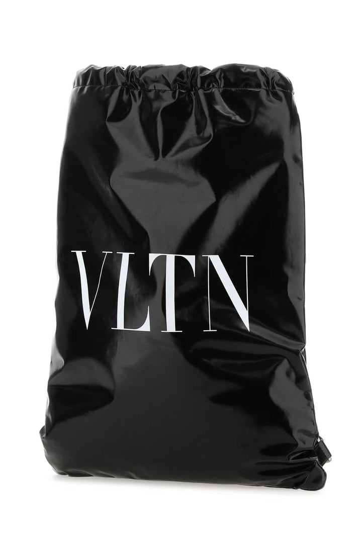 Valentino Garavani Men Black Leather Vltn Sack