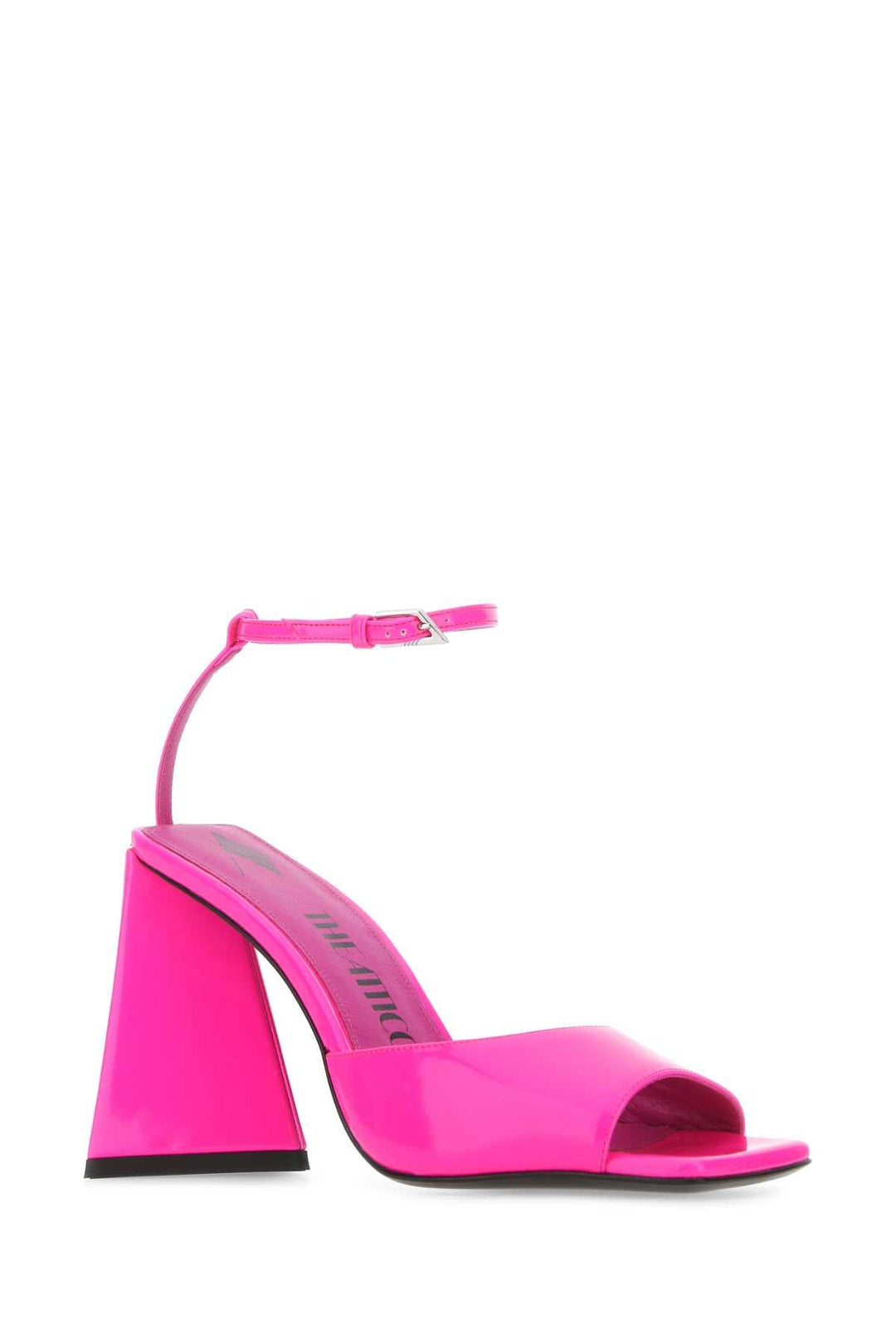 The Attico Women Fluo Pink Leather Piper Sandals
