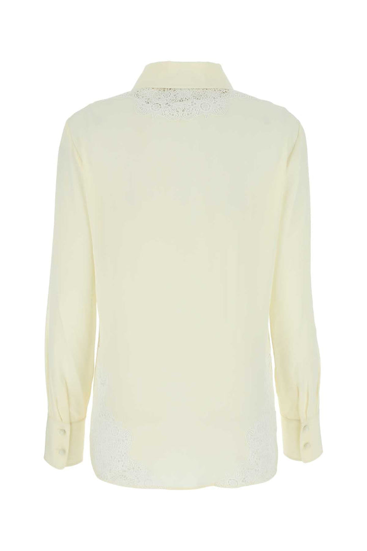 Chloe Women Ivory Crepe Shirt
