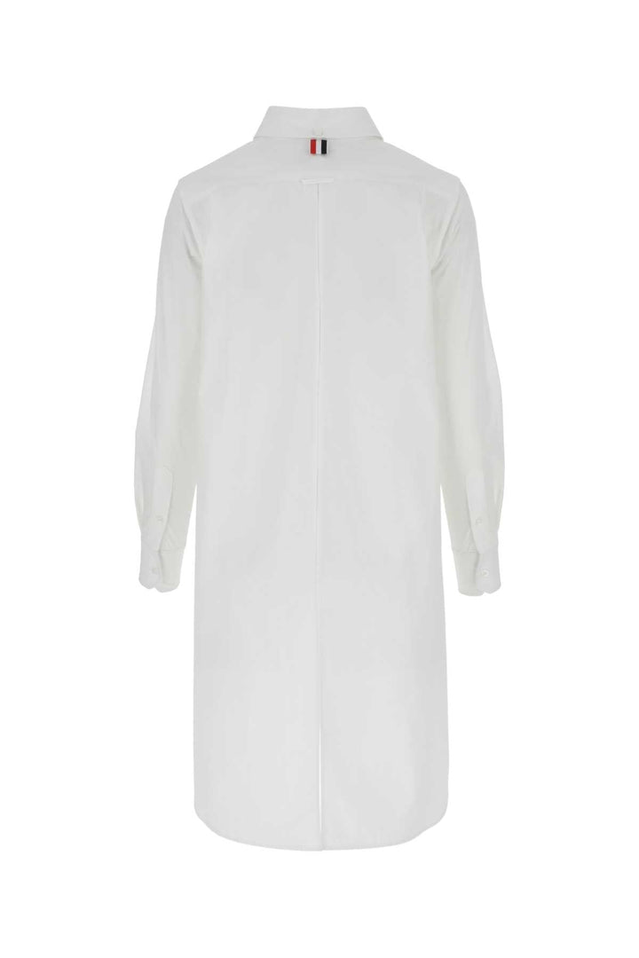 Thom Browne Women White Poplin Oversize Shirt