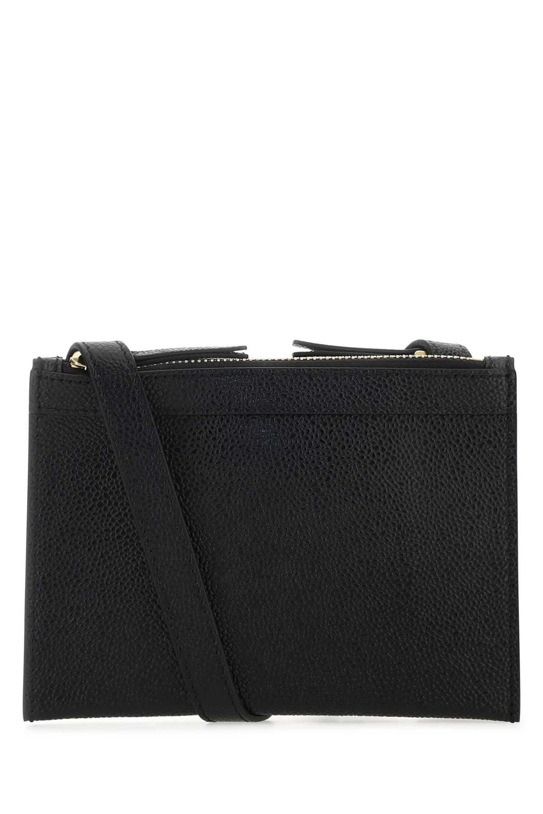Thom Browne Women Black Leather Mini Document Holder