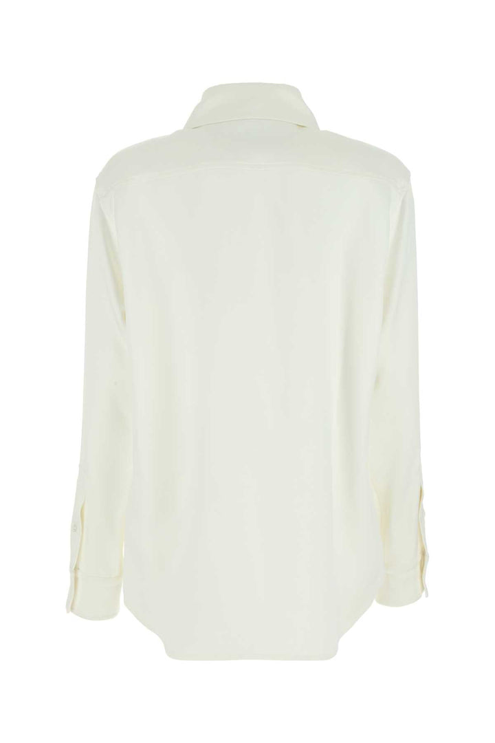 Bottega Veneta Women Ivory Satin Shirt