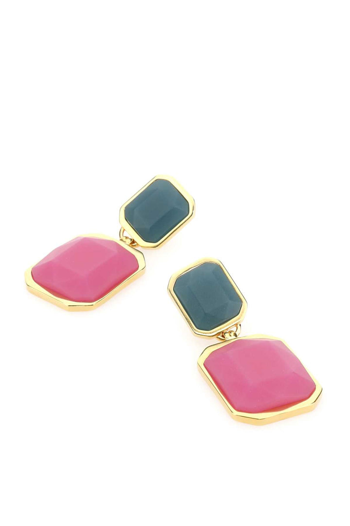 Saint Laurent Women Golden Metal Earrings