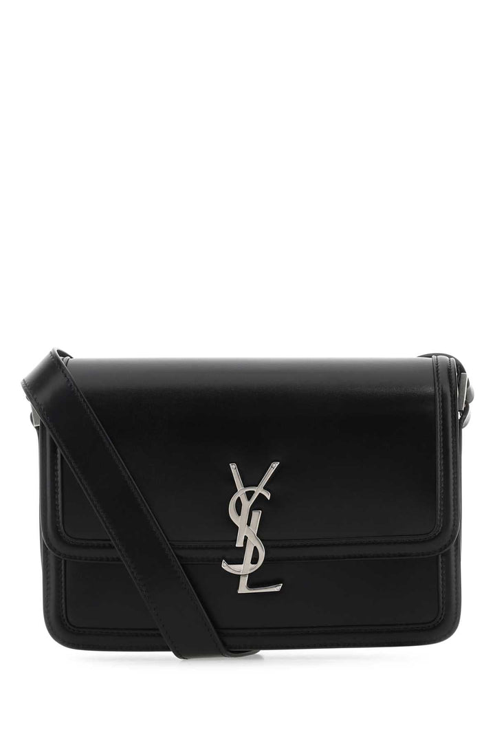 Saint Laurent Men Black Leather Solferino Shoulder Bag