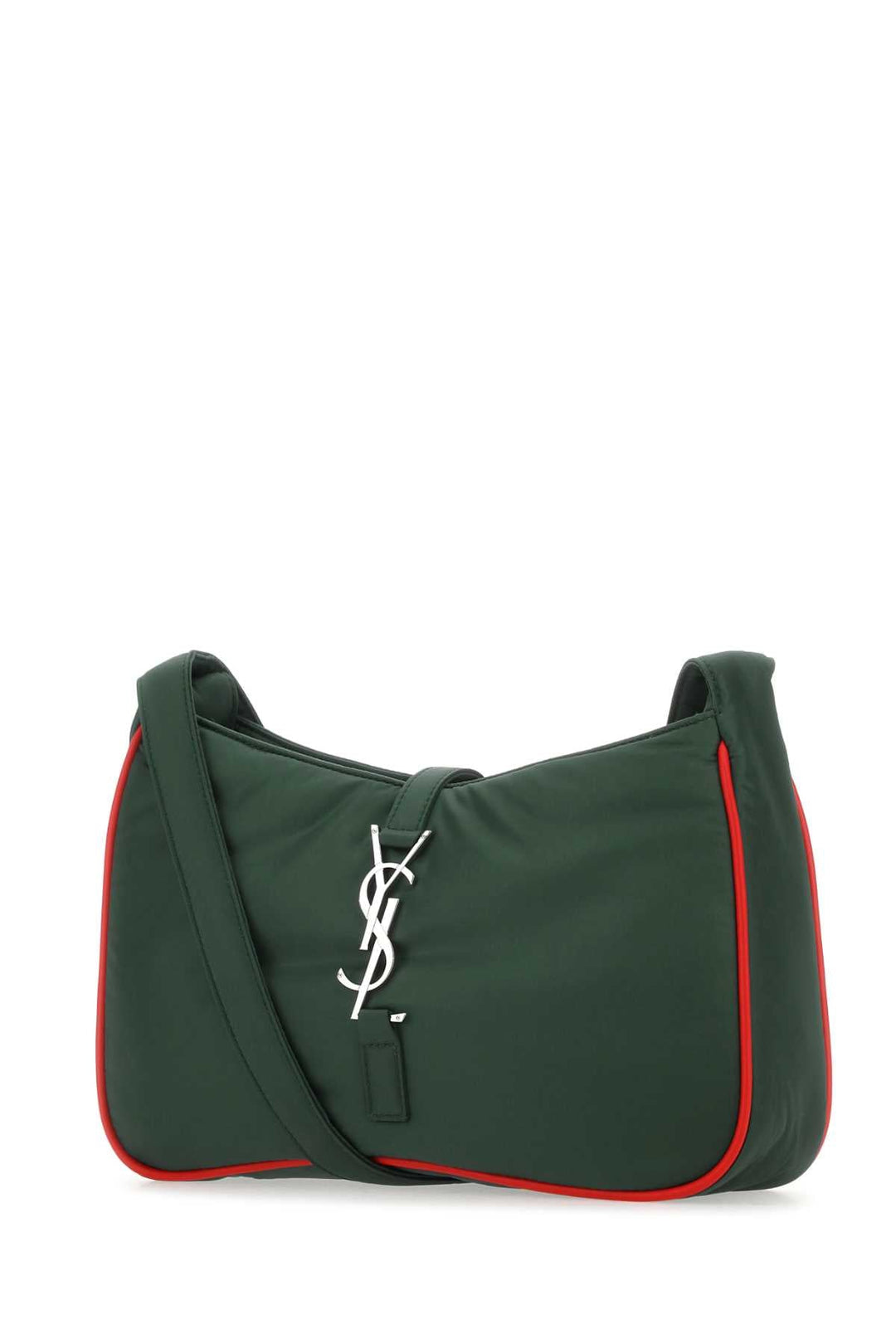 Saint Laurent Men Dark Green Econylâ® Le 5 Ã€ 7 Shoulder Bag