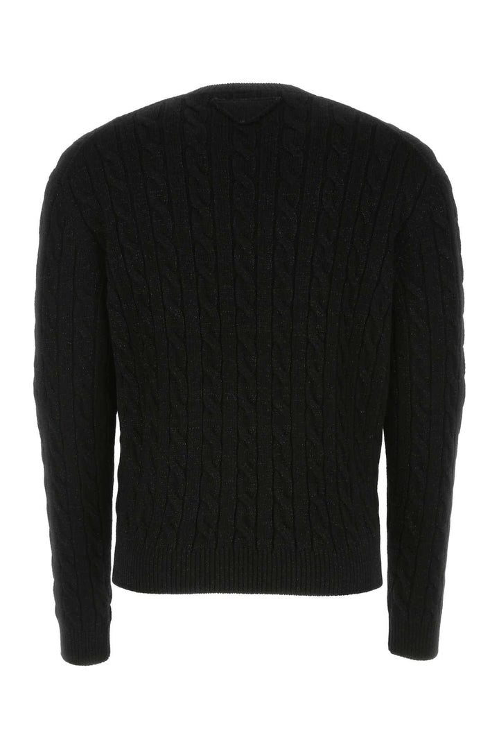 Prada Men Black Wool Blend Sweater