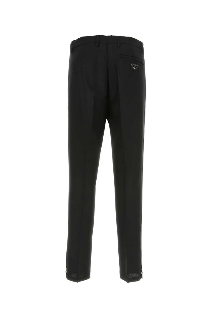 Prada Men Black Mohair Blend Pant