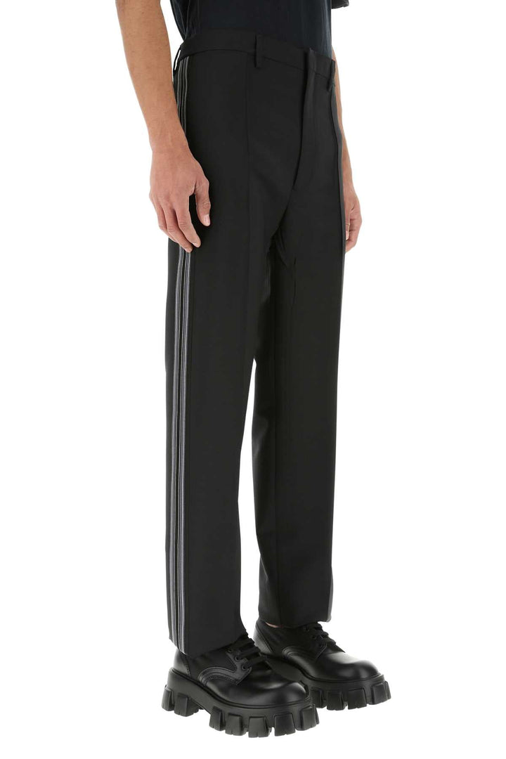 Prada Men Black Mohair Blend Pant